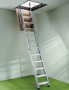 Aluminios Técnicos Cebreros decoración interior escalera escamoteable 07